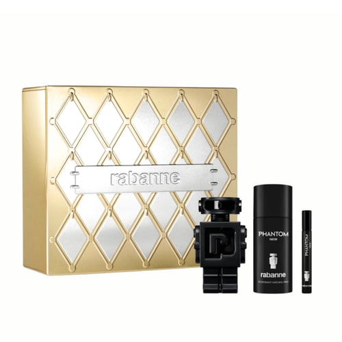 Paco Rabanne Phantom Eau De Parfum 100ml Travel Spray 10ml Deodorant 150ml Paco Rabanne Phantom Eau De Parfum 100ml Travel Spray 10ml Deodorant 150ml