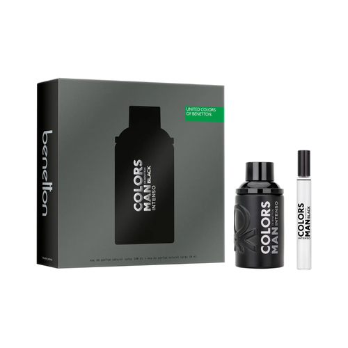 United Colors of Benetton Man Black Intense Eau De Parfum 100ml + Eau De Parfum 10ml