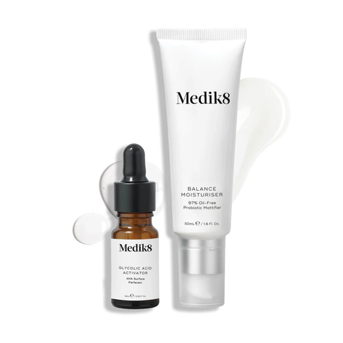 Medik8 Balance Moisturiser 50ml & Glycolic Acid Activator 10ml