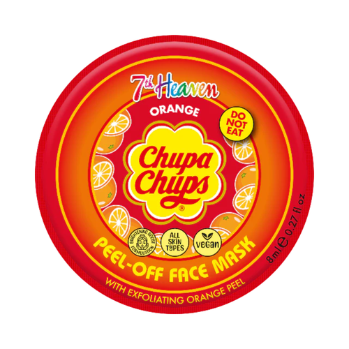 7th Heaven Chupa Chups Orange Peel-Off Mask - Exfoliates & Brightens Skin