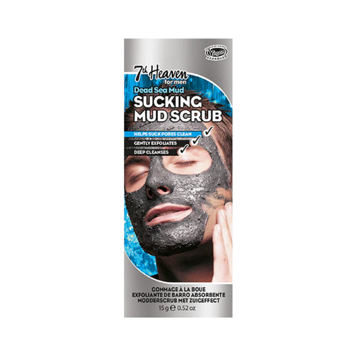 7th Heaven Men’s Dead Sea Mud Scrub - Exfoliates & Refreshes with Vitamin C