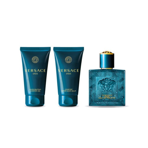 Versace Eros Gift Set – Eau de Toilette 50ml + Shower Gel 50ml + After Shave Balm 50ml