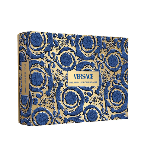 Versace Dylan Blue Pour Homme Gift Set – Eau de Toilette 50ml + After Shave Balm 50ml + Bath & Shower Gel 50ml