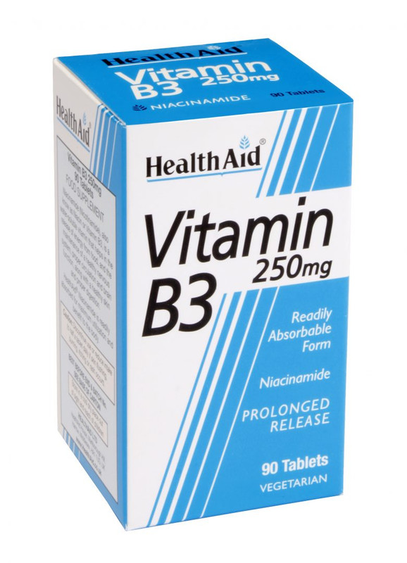 HealthAid Vitamin B3 250mg 90 Tablets