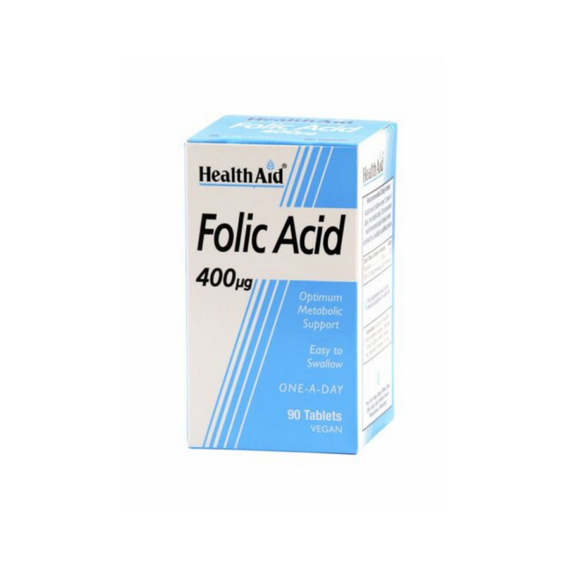 HealthAid Folic Acid 400µg 90 Tablets