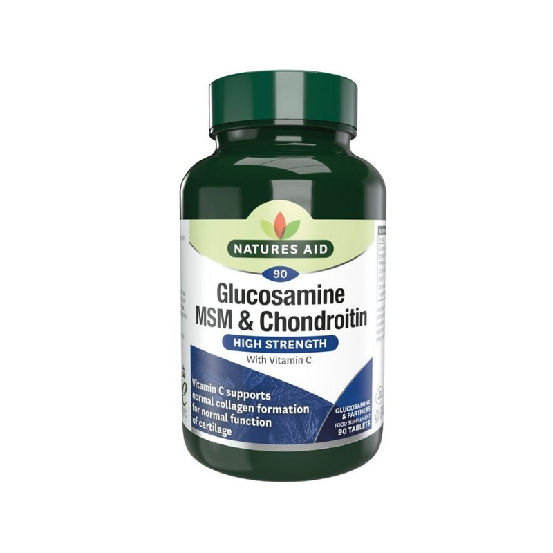 Natures Aid Glucosamine MSM & Chondroitin High Strength 90 +45 FreeTablets