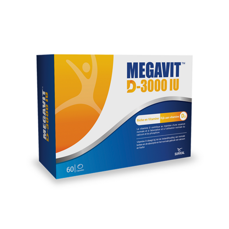 Megavit D-3000 IU 60 Capsules