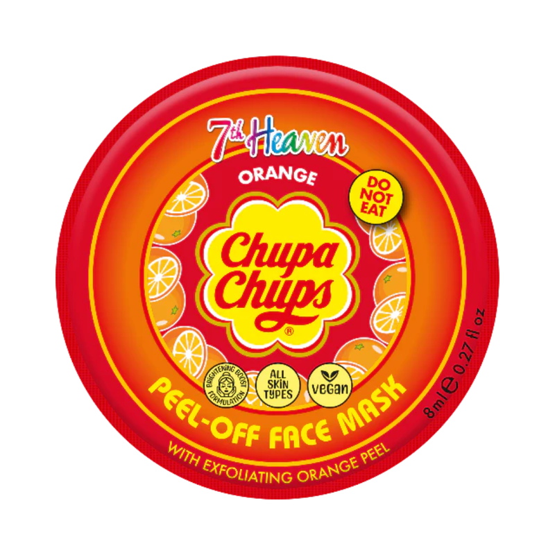 7th Heaven Chupa Chups Orange Peel-Off Mask - Exfoliates & Brightens Skin
