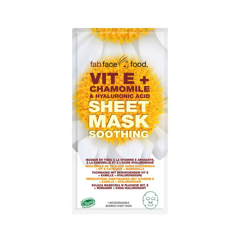 7th Heaven Fab Face Food Vit E + Chamomile & Hyaluronic Acid Cloth Mask