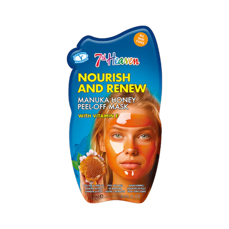 7th Heaven Manuka Honey Peel-Off Mask with Vitamin E - Nourishes & Renews