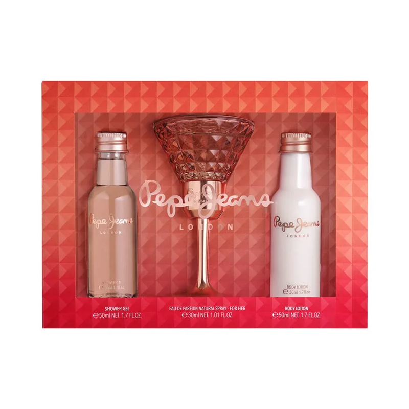 Pepe Jeans Gift Set For Her Eau De Parfum 30Ml, Shower Gel 50Ml & Body Lotion 50Ml