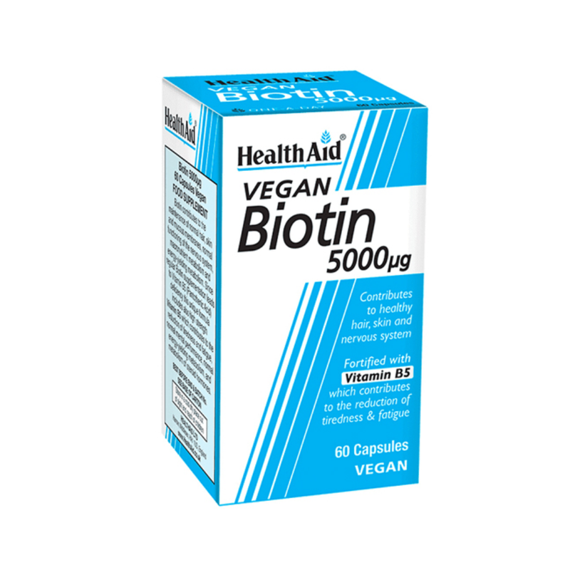 HealthAid Biotin 5000μg 60 Tablets