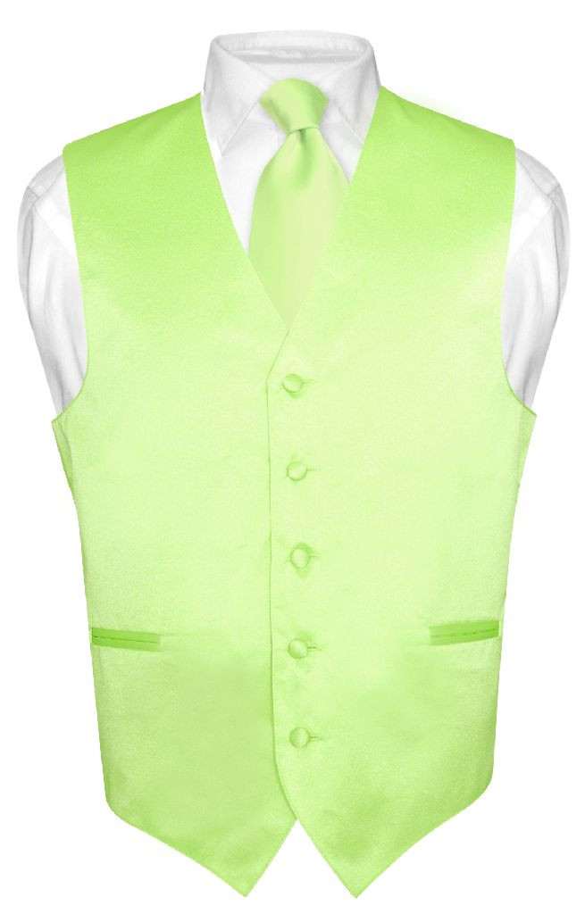 Men's Light Blue Vest Tie Set - Men's Neck Ties - Mens Dress Tie - Trendy Mens Ties main image 1
