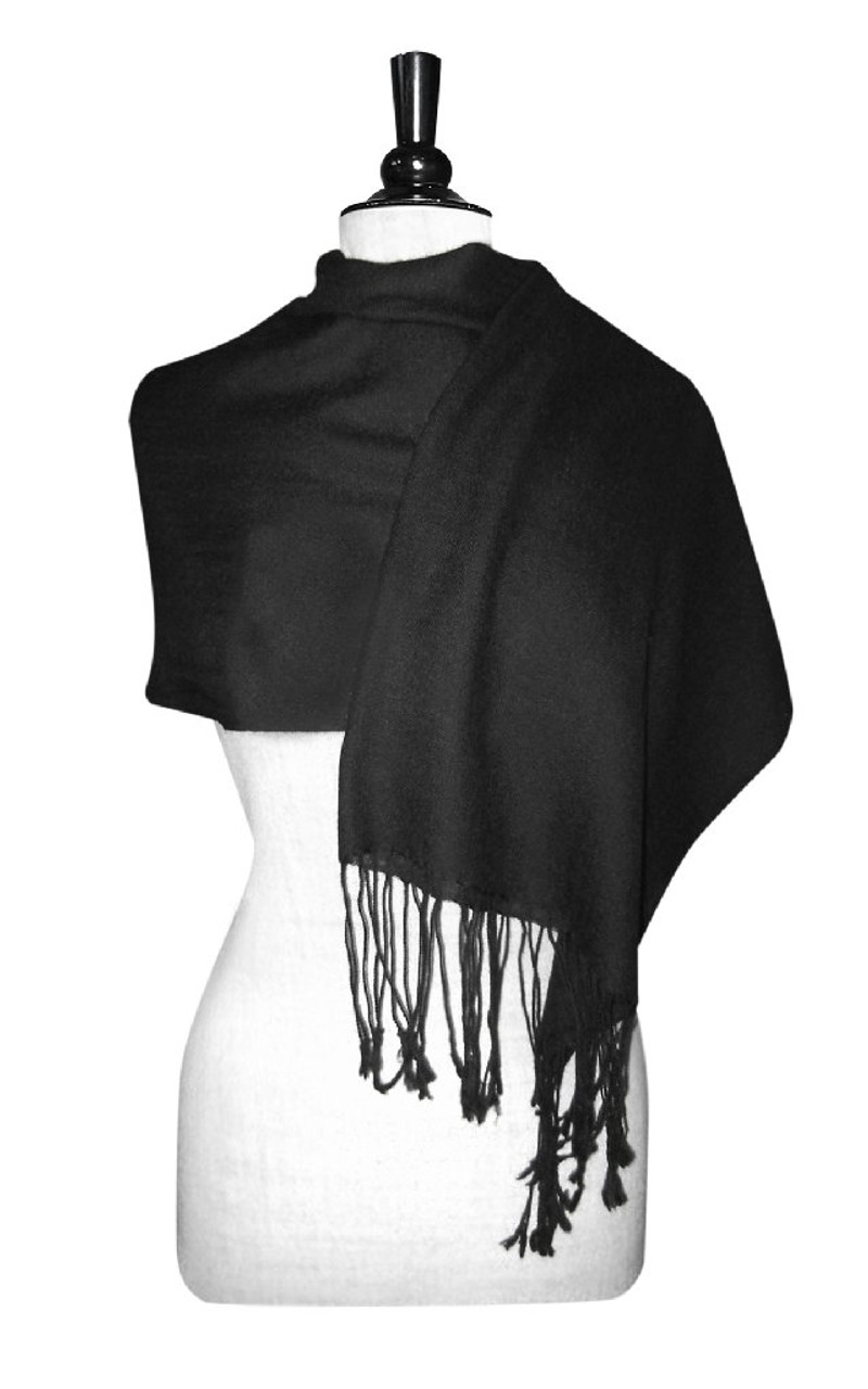 black scarf wrap