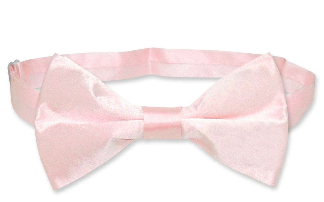 Pink Vest | Pink BowTie | Silk Solid Pink Color Vest Bow Tie Set