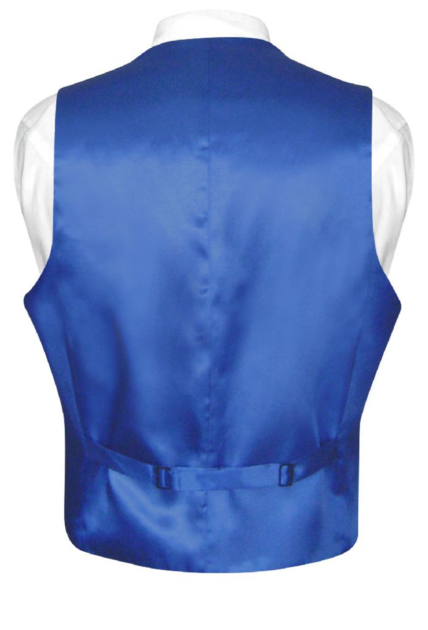 Royal blue vest store and bow tie