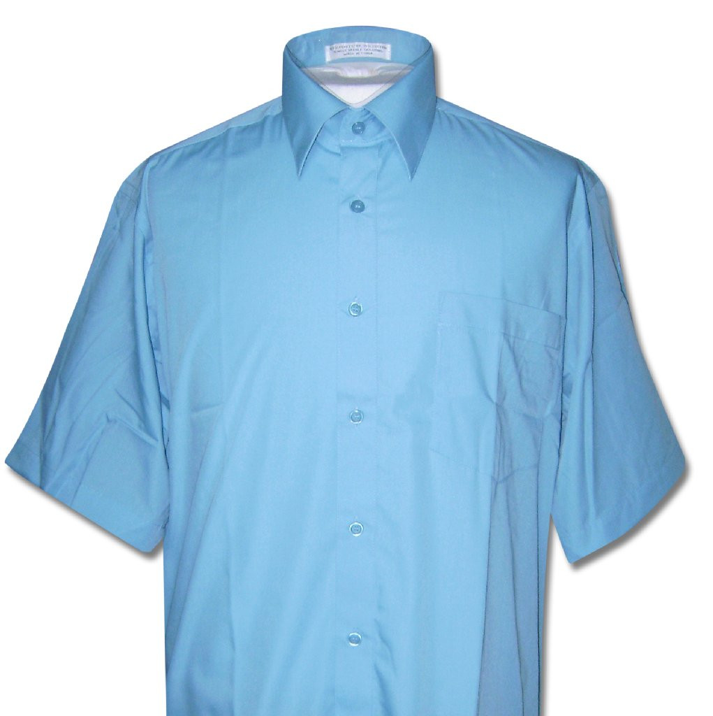 Covona Mens Short Sleeve Solid Peacock 