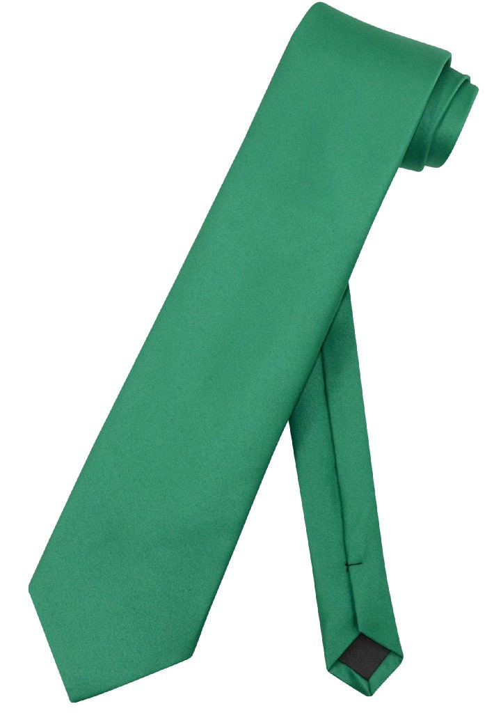 Extra Long Emerald Green Tie Solid Emerald Green Color XL NeckTie