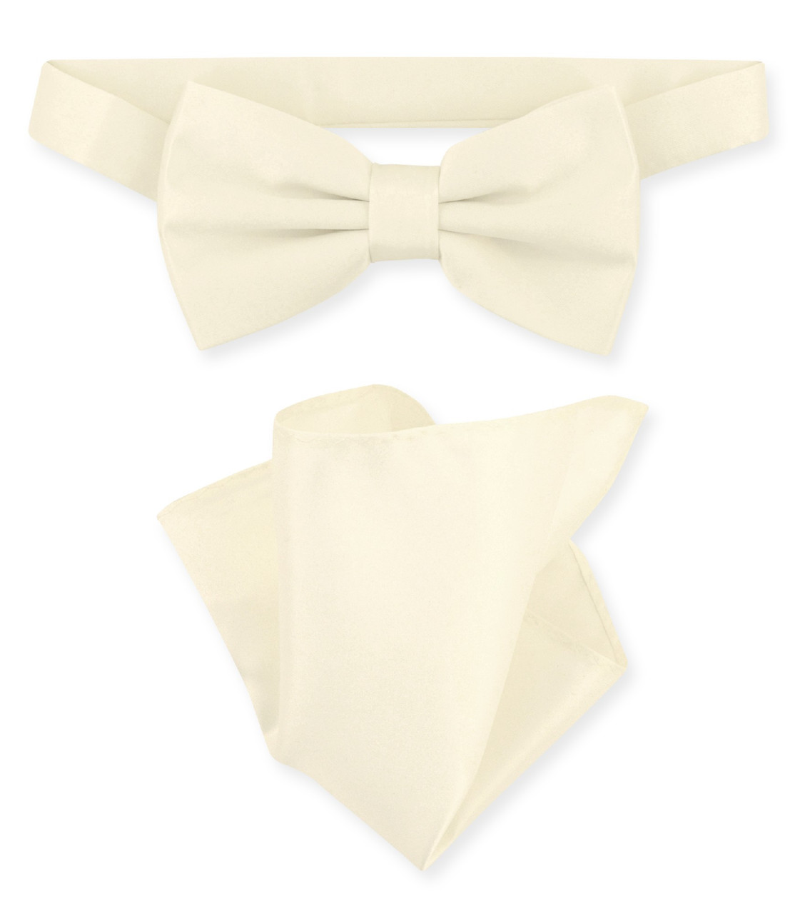 cream colored bow tie