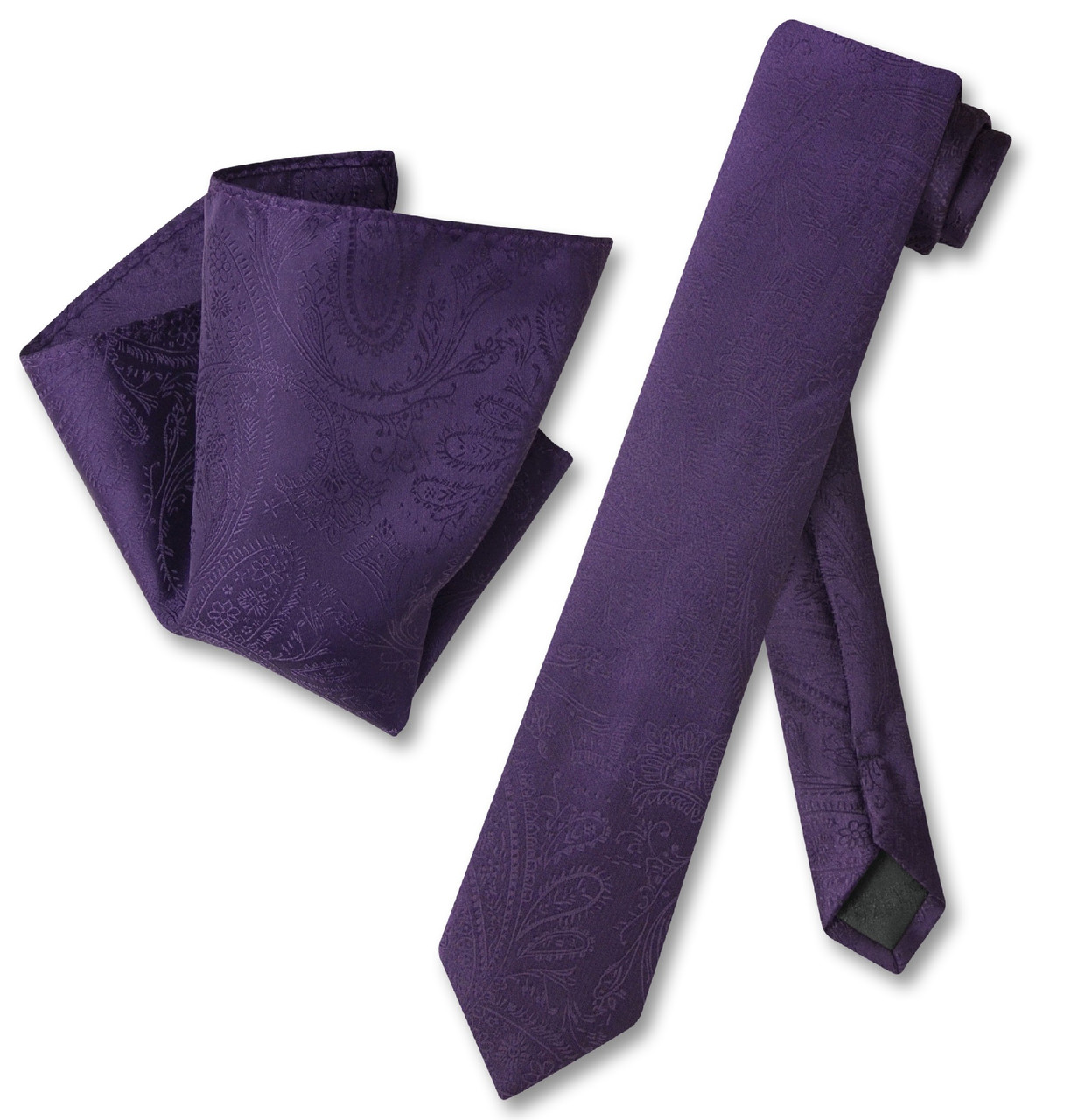 purple skinny tie