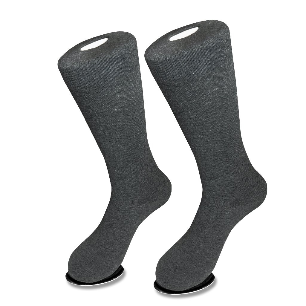 3 Pair of Biagio Solid Men's BLACK Color COTTON Dress SOCKS