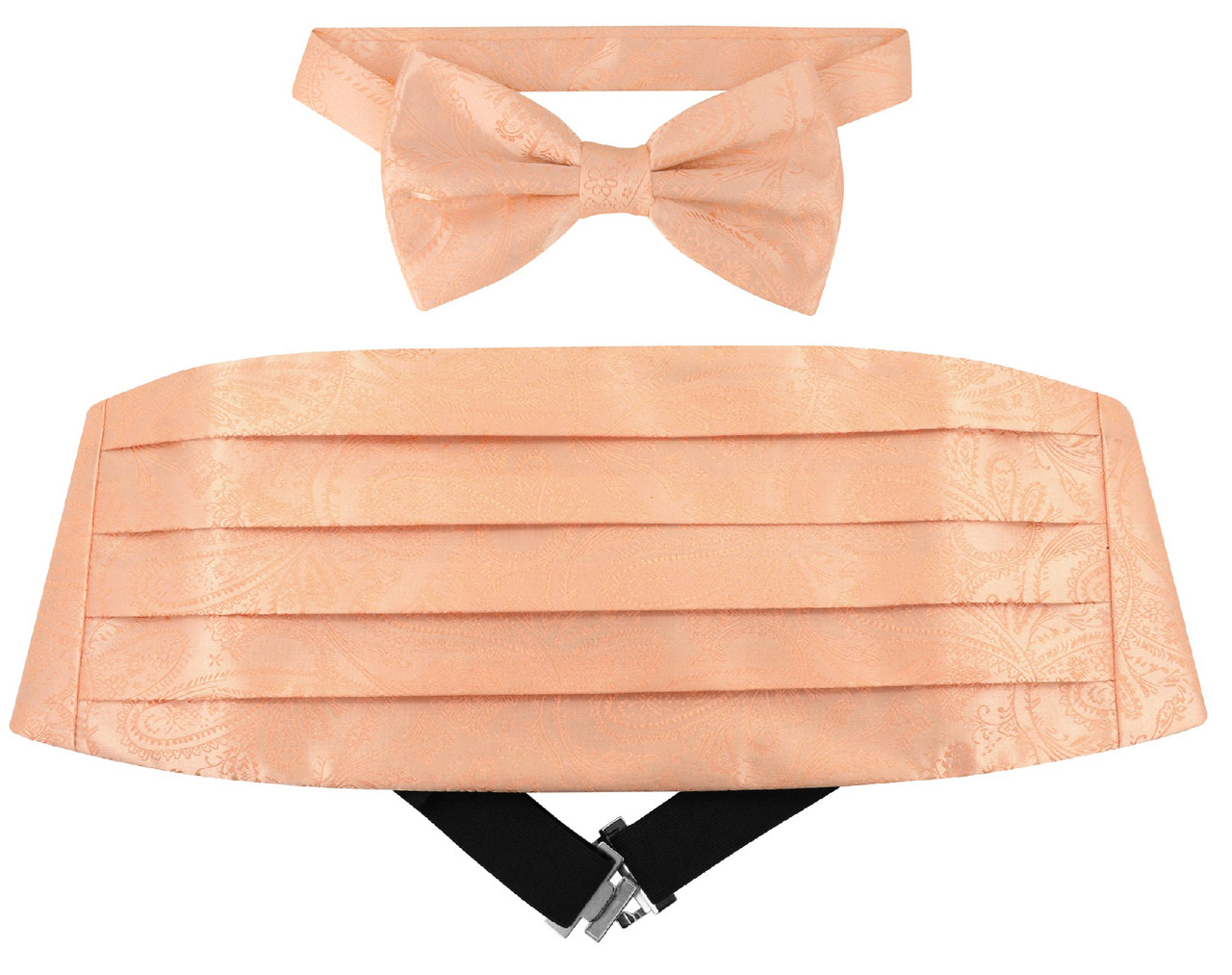 peach color bow tie