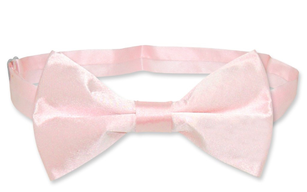 Pink Vest Pink BowTie Silk Solid Pink Color Vest Bow Tie Set