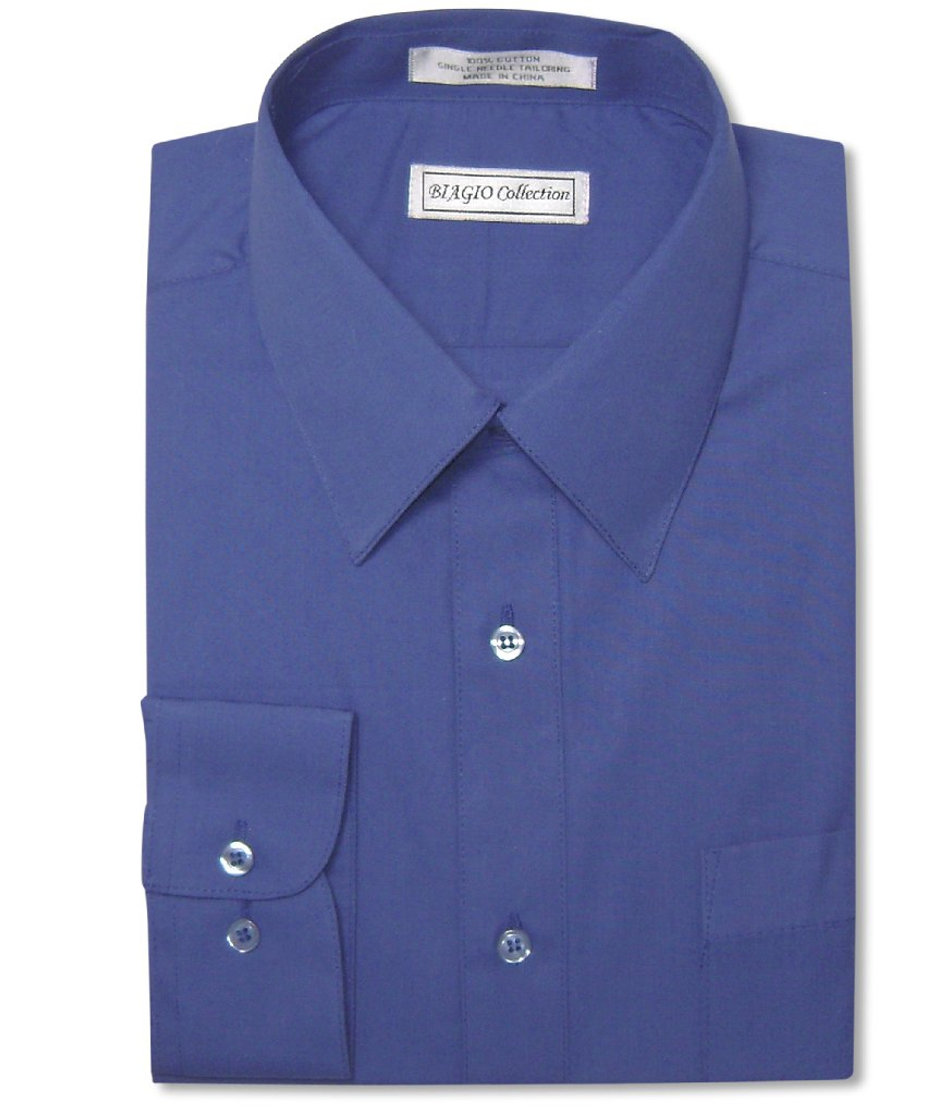 Royal Blue Mens Dress Shirts | Mens Cotton Royal Blue Dress shirt