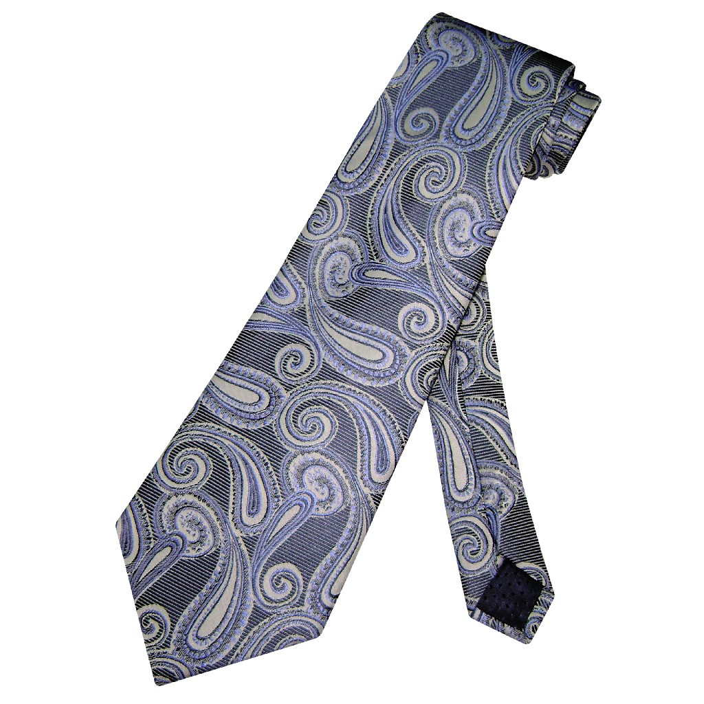 Blue Paisley Pattern Print Men Women Leather Boots