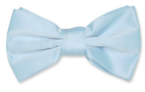 Vesuvio Napoli BOWTIE Solid BABY BLUE Color Men's Bow Tie for Tuxedo or Suit
