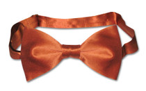 Burnt Orange Vest | Burnt Orange BowTie | Silk Vest Bow Tie Set