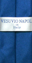 Vesuvio Napoli Boy's CLIP-ON NeckTie Solid ROYAL BLUE Color Youth Neck Tie