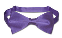 Purple Vest | Purple BowTie | Silk Solid Color Vest Bow Tie Set