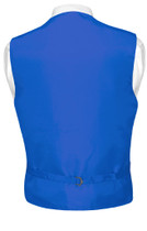 Men's Dress Vest & BOWTie ROYAL BLUE Woven BOW Tie Horizontal Stripe Design Set
