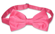 Mens Dress Vest And BowTie Hot Pink Fuchsia Color Bow Tie Set