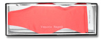 Vesuvio Napoli SELF TIE Bow Tie Solid CORAL PINK Color Men's BowTie