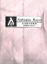 Antonio Ricci 100% SILK NeckTie Light PURPLE Jacquard Tone on Tone Mens Neck Tie