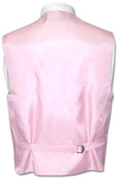 Antonio Ricci Men's Paisley Dress Vest & NeckTie Pink Color Neck Tie Set sz 3XL