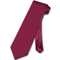 Burgundy Vest | Burgundy NeckTie | Silk Vest Neck Tie Set