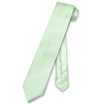 Biagio Boys NeckTie Solid Lime Green Color Youth Neck Tie