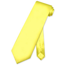 Yellow Vest | Yellow NeckTie | Silk Solid Color Vest Neck Tie Set