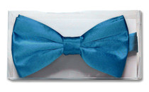 Solid Blue Color Mens BowTie | Mens 100% Silk Pre Tied Bow Ties