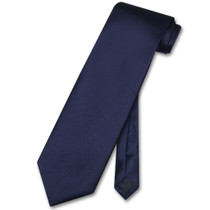 Navy Blue Tie |  Solid Navy Blue Tie For Men