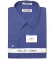 Royal Blue Mens Dress Shirts | Mens Cotton Royal Blue Dress shirt