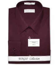 Burgundy Dress Shirt | Mens Cotton Burgundy Dress Shirt