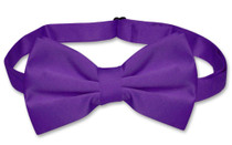 Mens Slim Fit Dress Vest BowTie Purple Indigo Bow Tie Hanky Set