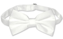Mens Slim Fit Dress Vest BowTie White Bow Tie Handkerchief Set