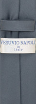 Vesuvio Napoli CHARCOAL GREY Skinny 2.5" NeckTie Handkerchief Mens Neck Tie Set