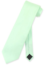 Laurel Green NeckTie | Vesuvio Napoli Solid Color Mens Neck Tie