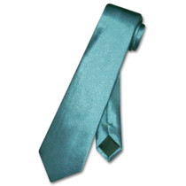 Boys NeckTie Solid Dark Turquoise Blue Color Youth Neck Tie
